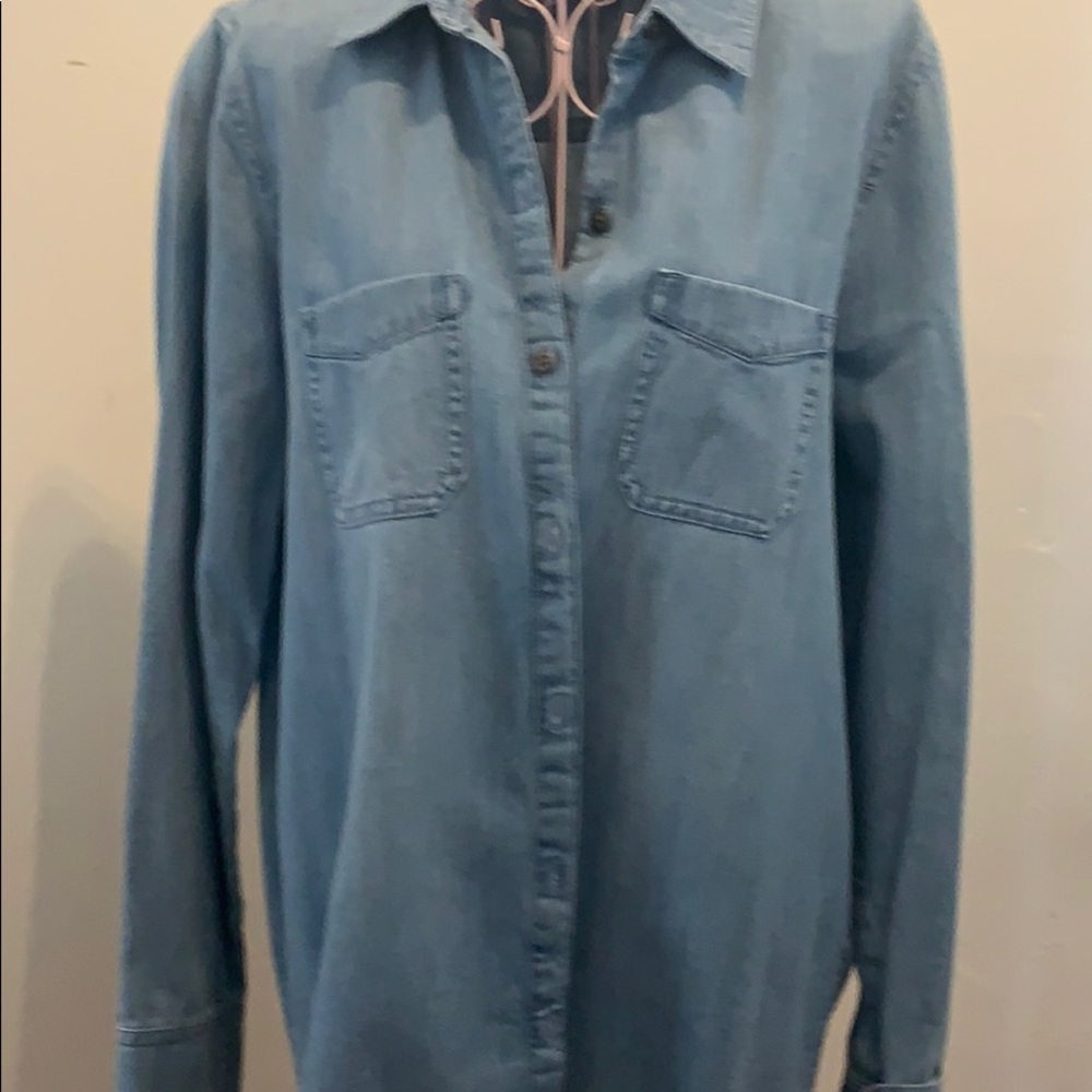 ❤️JJill Denim Blouse😍$Drop💥